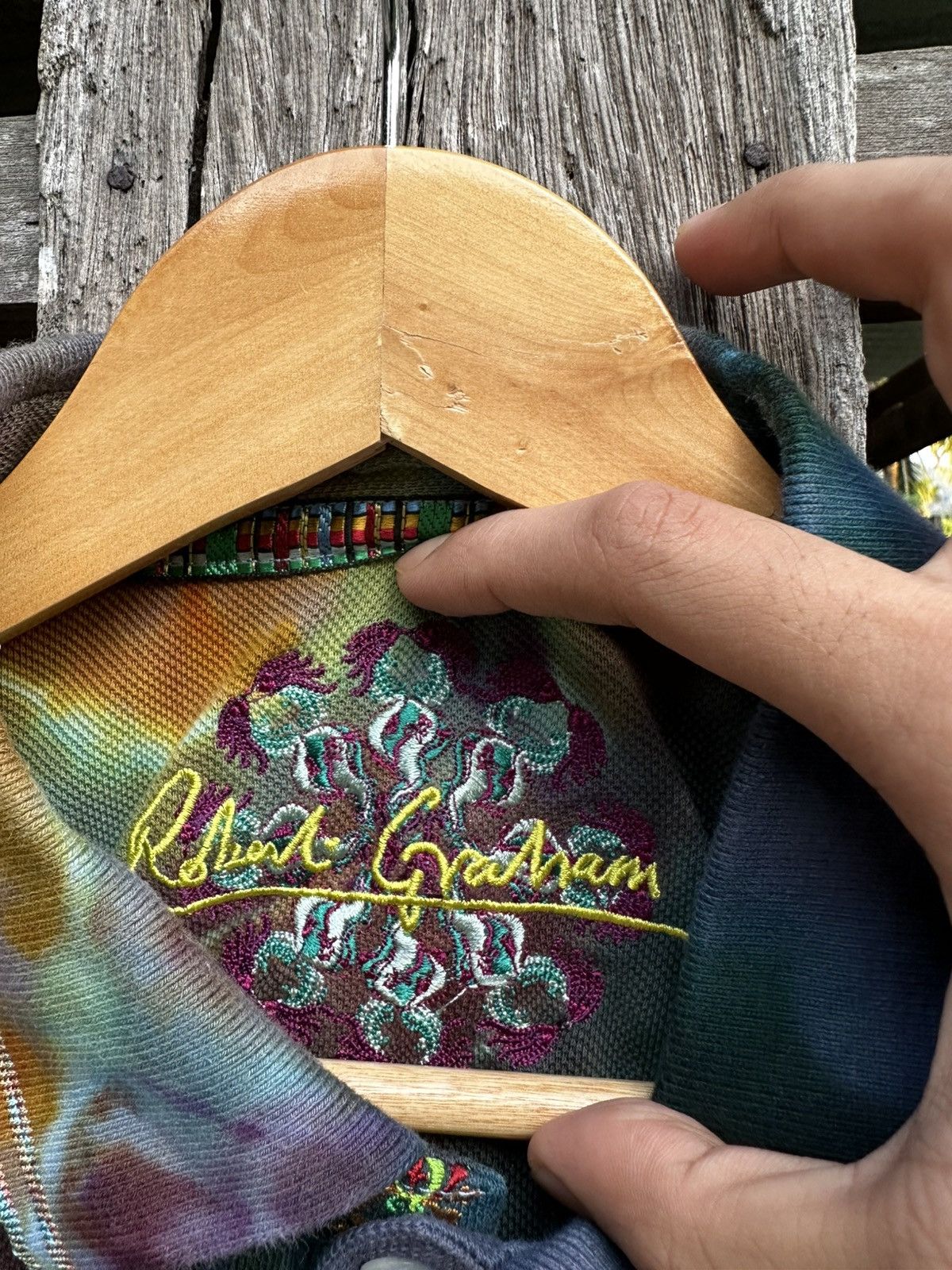 Robert Graham Robert Graham Rainbow Polo Tee Size US L / EU 52-54 / 3 - 2 Thumbnail