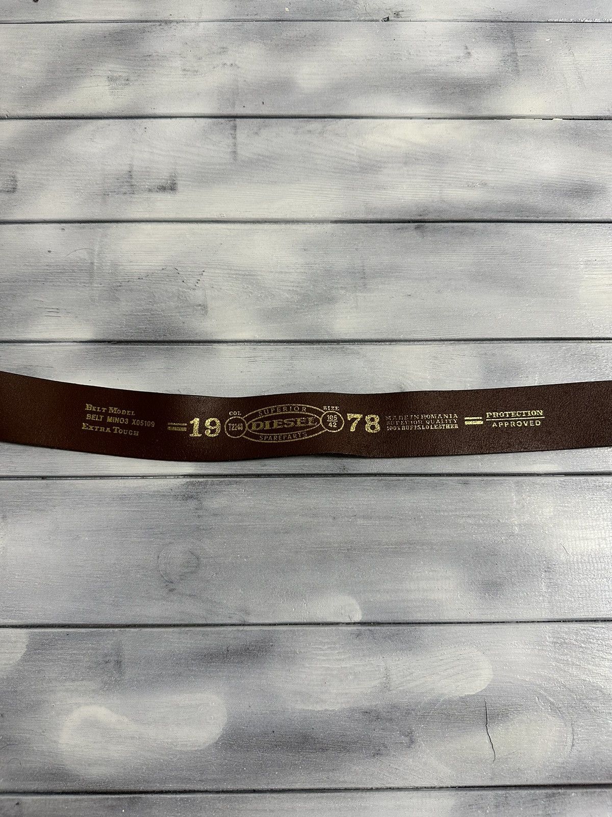 Diesel Rare Vintage Belt Diesel 100% Leather Buffalo Luxury. Size ONE SIZE - 6 Thumbnail