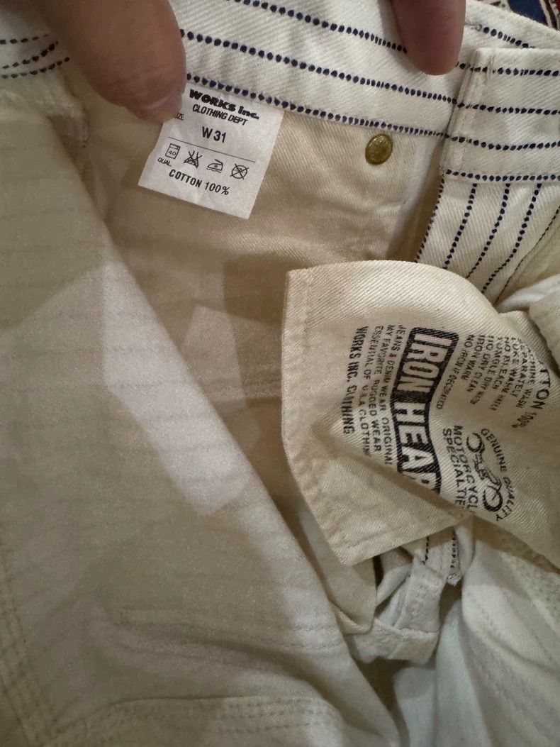 Iron Heart Iron Heart White dye artist pants, size 31, medium high wa Size US 32 / EU 48 - 5 Thumbnail
