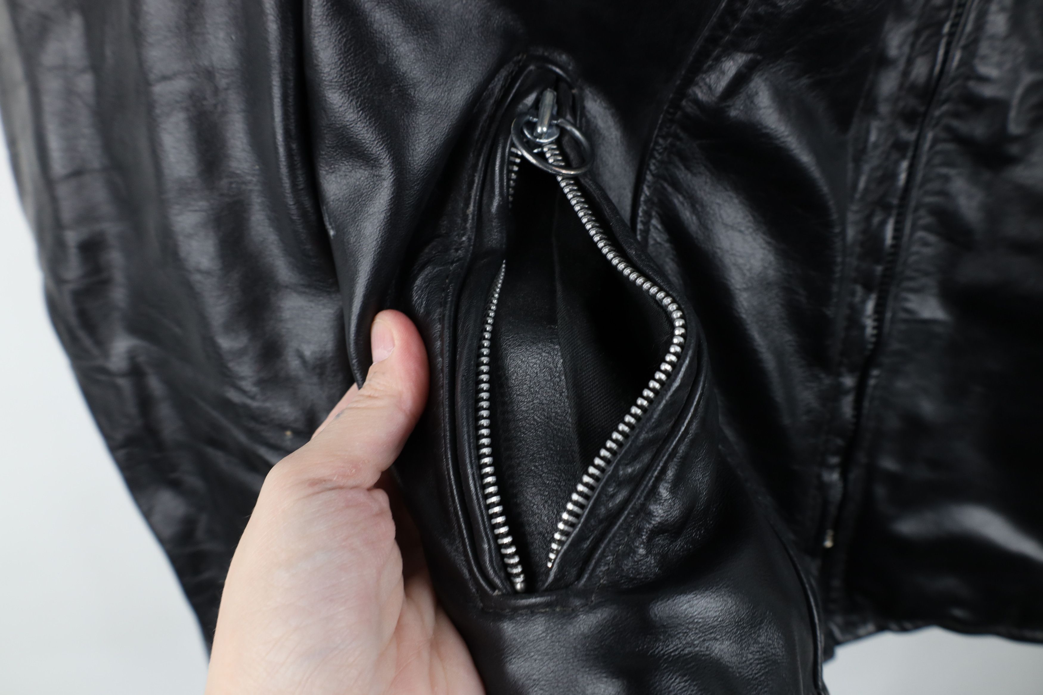 Vintage Vintage 60s Brooks Leather Cafe Racer Bomber Jacket USA Size US M / EU 48-50 / 2 - 8 Thumbnail