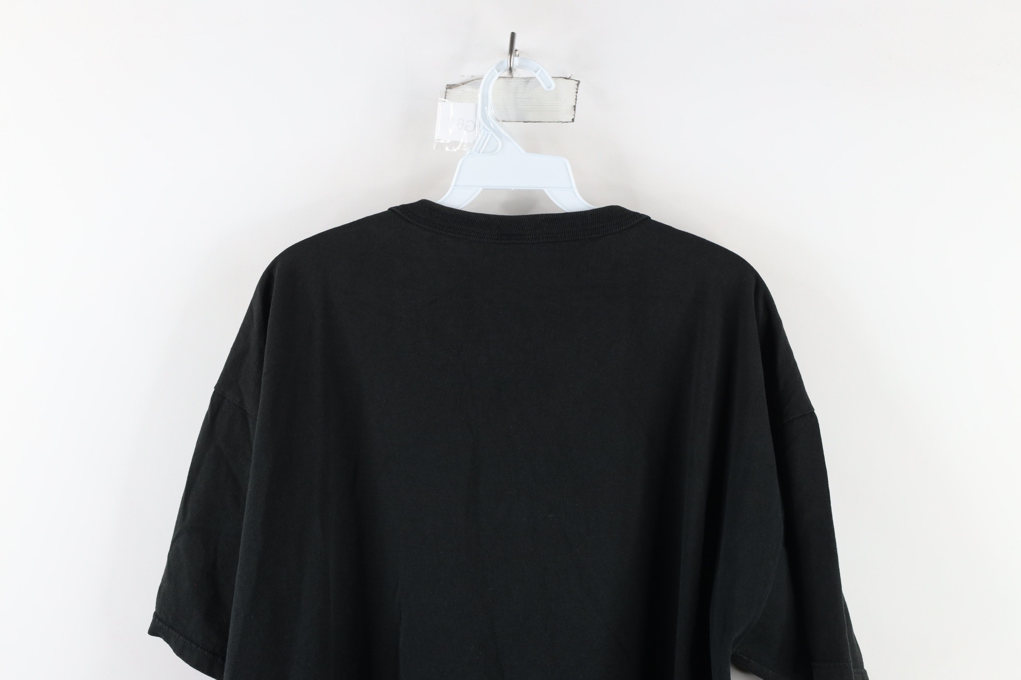 Vintage Vintage 90s Streetwear Heavyweight Cotton T-Shirt Black Size US XL / EU 56 / 4 - 6 Thumbnail