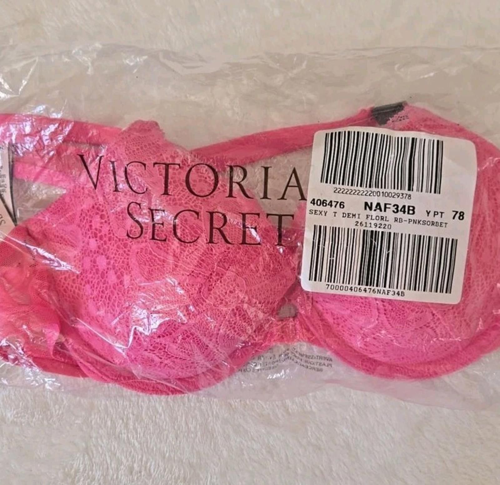 Other Lot Of 2 Victoria’s Secret T-Shirt Wireless Lace Bra Sz 34B Size ONE SIZE - 5 Thumbnail