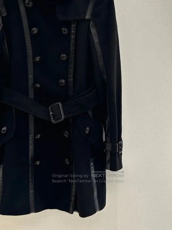 Burberry Burberry Black Wool Double-Breasted Long Coat. Size US S / EU 44-46 / 1 - 2 Thumbnail