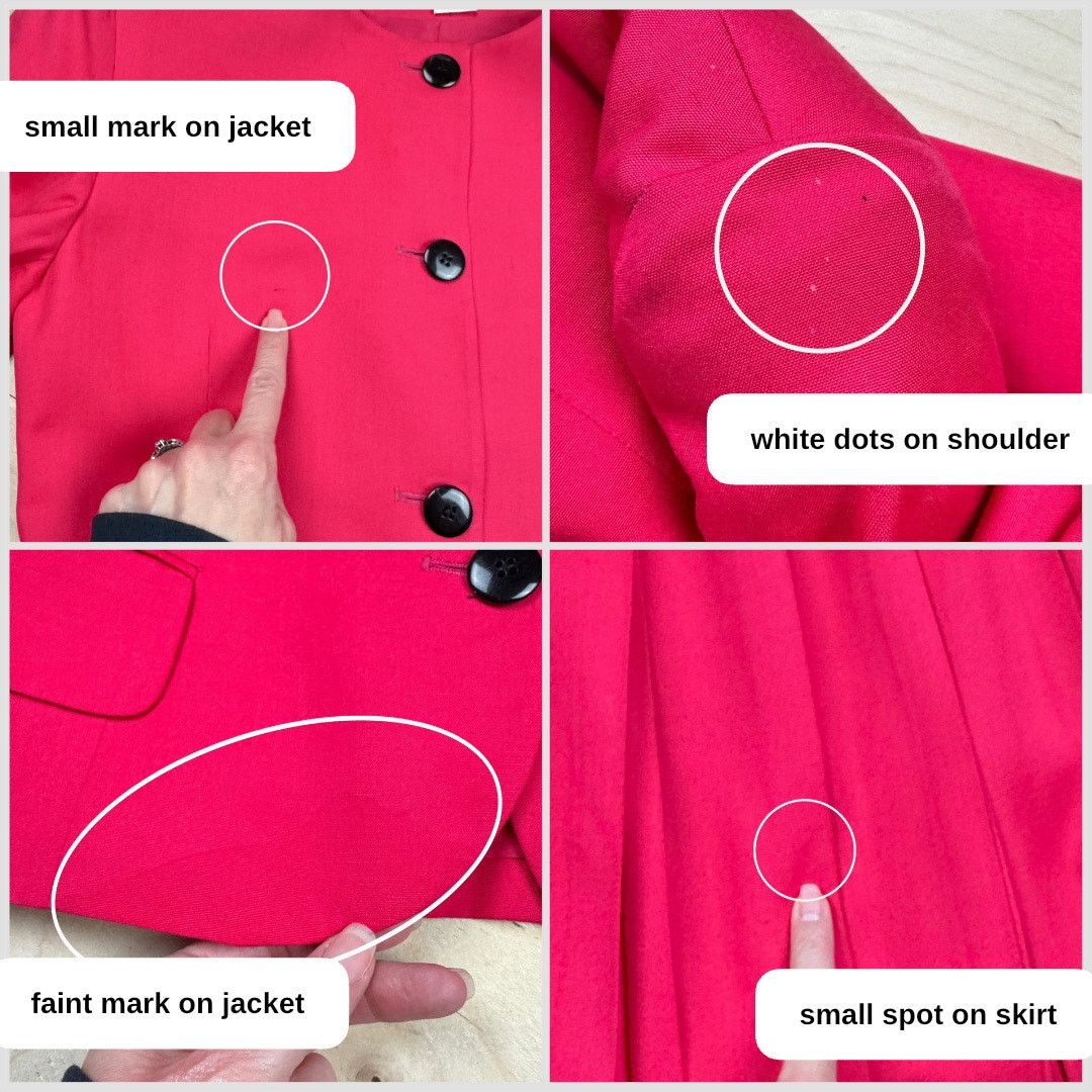 Christian Dior Monsieur × Dior × Vintage Vintage 1980s Hot Pink 2-Piece Jacket and Skirt Set Size 27" / US 4 / IT 40 - 4 Thumbnail