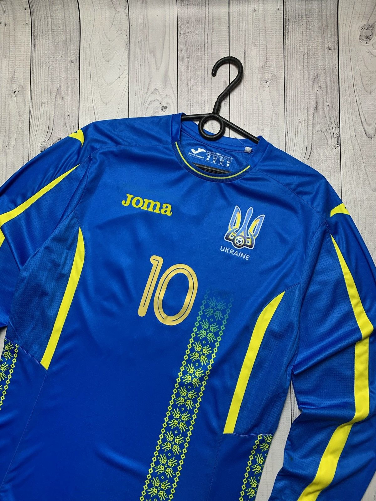 Joma × Vintage Vintage Ukraine soccer jersey size M long sleeve blue logo Size US M / EU 48-50 / 2 - 2 Thumbnail