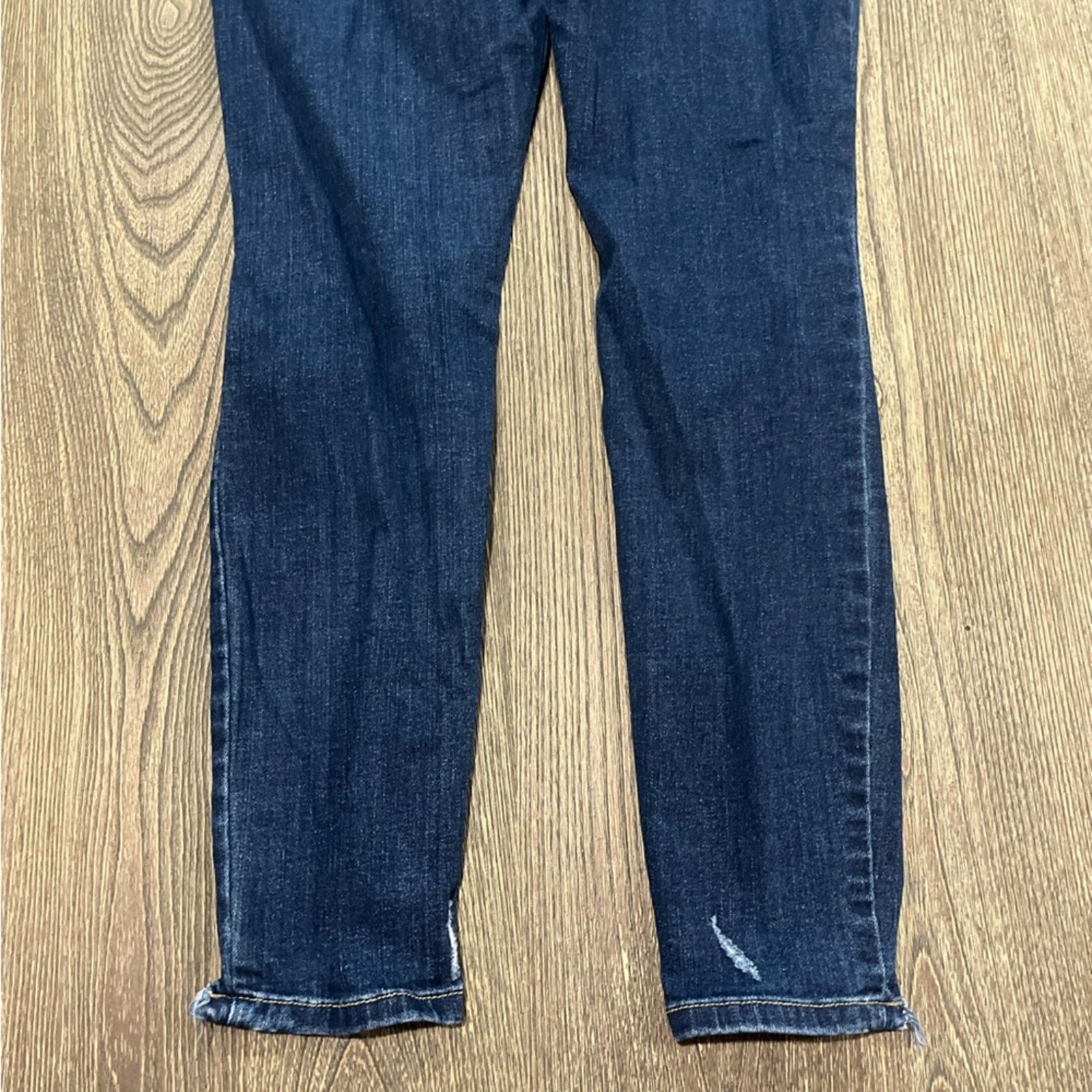 Vintage Cunina Super High Rise Ankle Skinny Jeans Distressed Size 7 Size 28" / US 6 / IT 42 - 11 Thumbnail