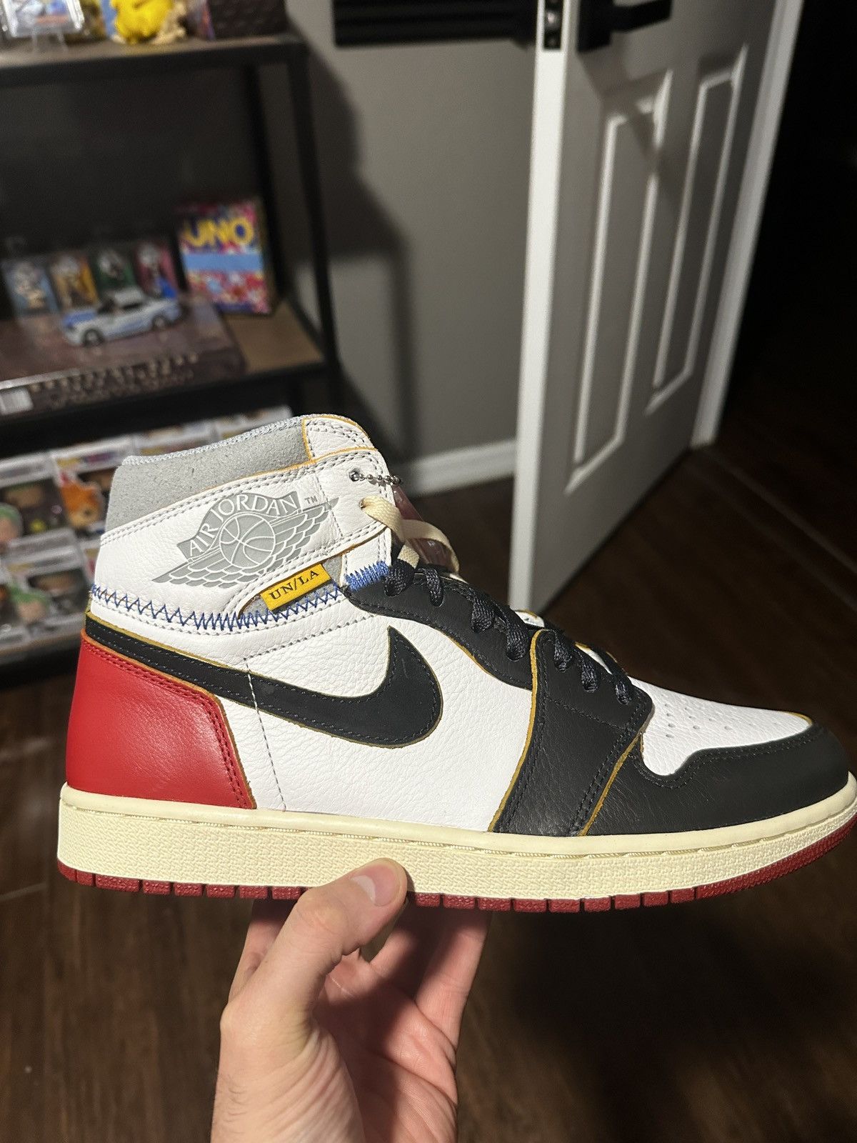 Nike Jordan 1 Union La Black Toe Size US 9 / EU 42 - 10 Thumbnail
