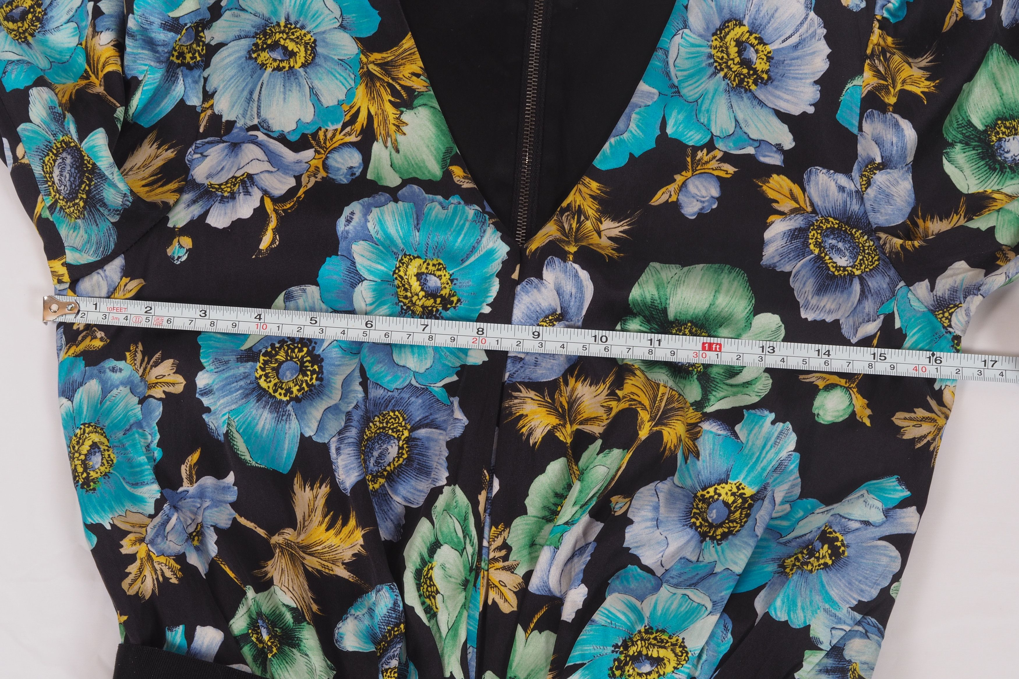 Dolce & Gabbana Dolce & Gabbana Vintage Silk Blue Floral Sheath Wiggle Dress Size M / US 6-8 / IT 42-44 - 12 Thumbnail
