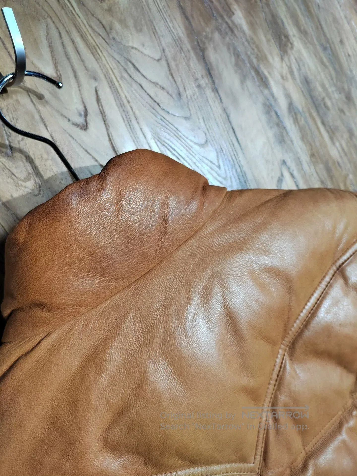 JACKROSE Jack Rose Brown Leather Down Jacket. Size US M / EU 48-50 / 2 - 7 Thumbnail