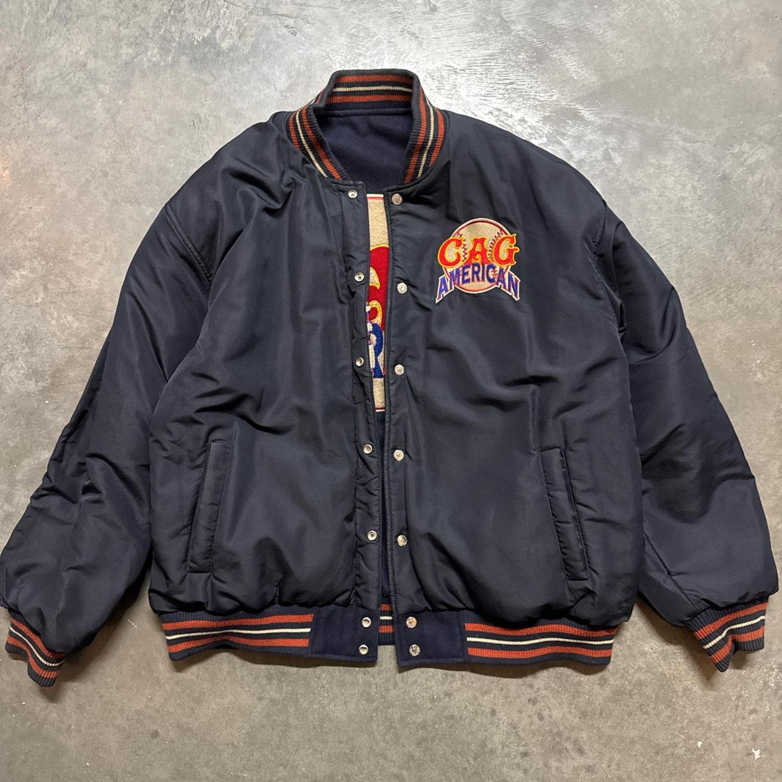 Jeff Hamilton × Vintage Vintage JH Design Negro League Chicago Giants Leather Jacket Size US XXL / EU 58 / 5 - 5 Thumbnail