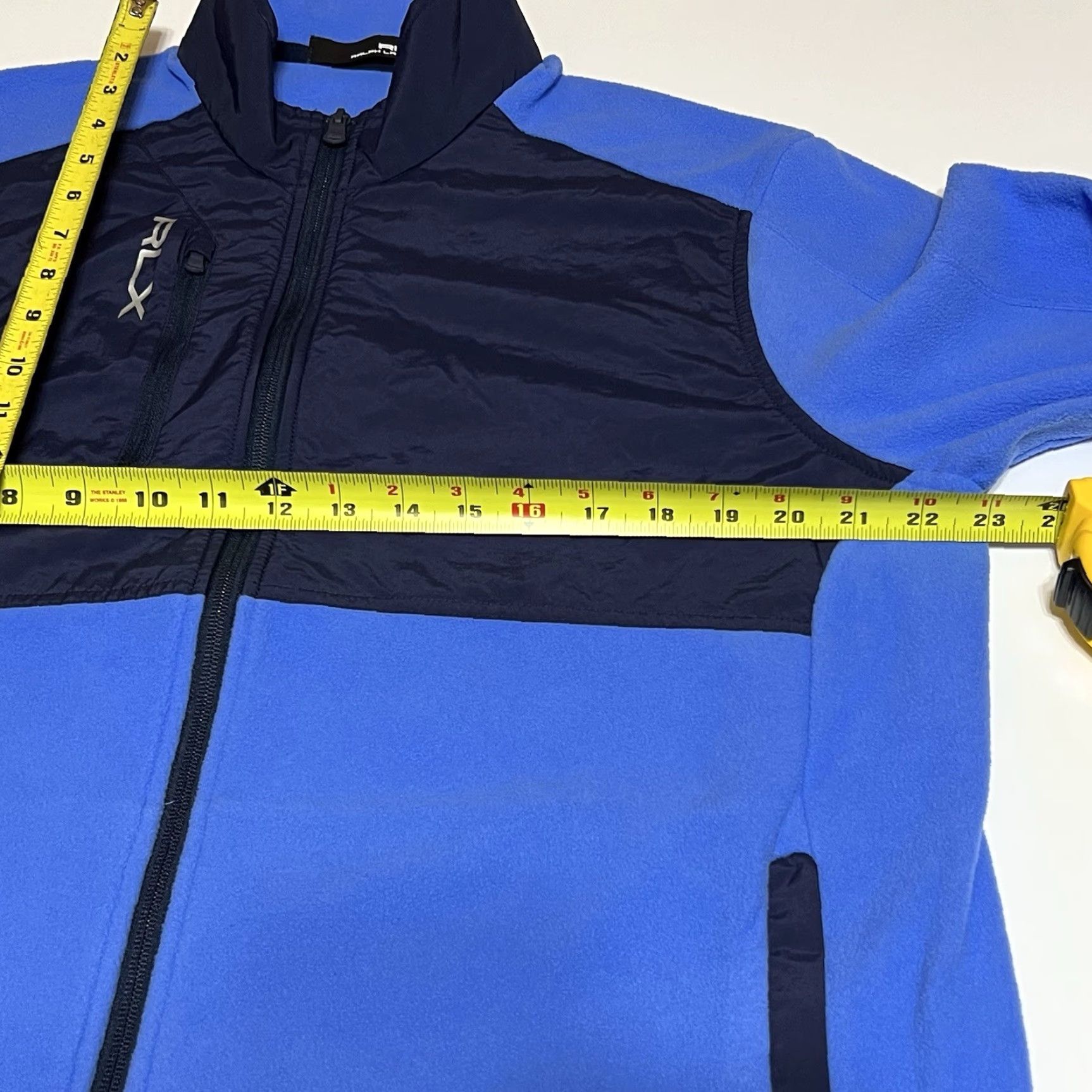RLX Ralph Lauren RLX Ralph Lauren Fleece Jacket Men's Large Blue Full Zip Golf Logos Windbreaker Size US L / EU 52-54 / 3 - 6 Thumbnail