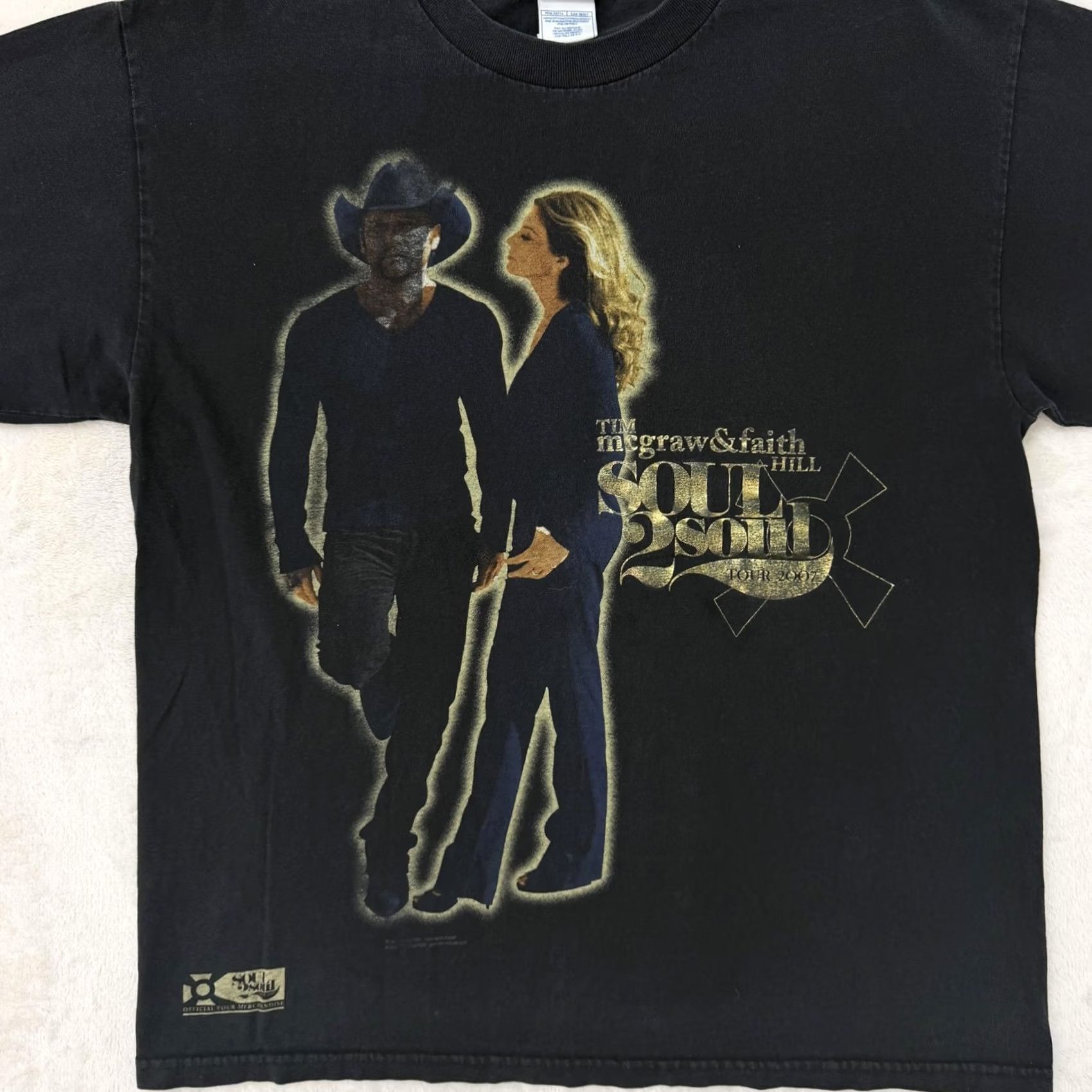 Vintage VINTAGE Tim McGraw Faith Hill Soul2Soul Tour Shirt Mens Large Black Double Sided Size US L / EU 52-54 / 3 - 2 Thumbnail