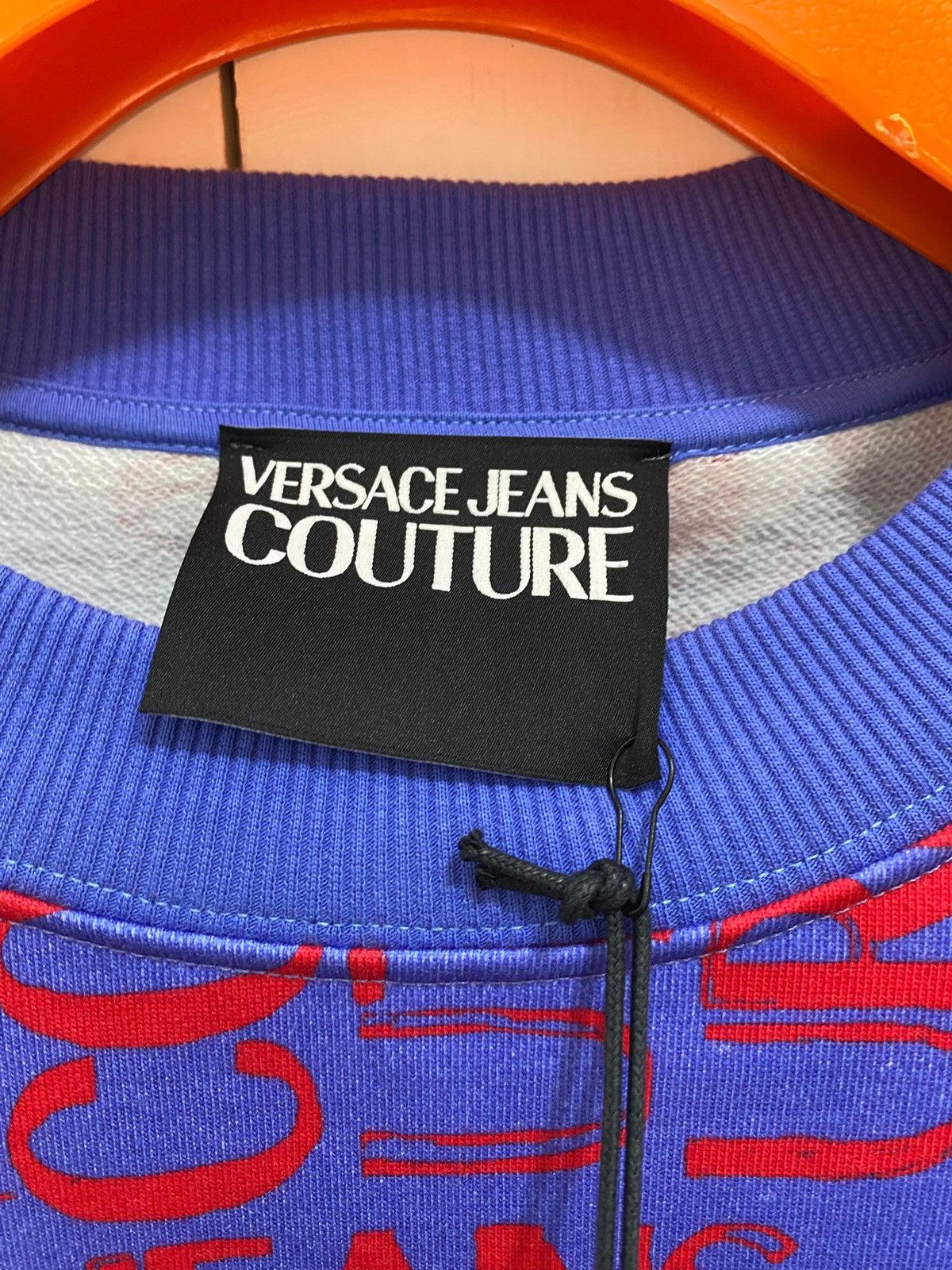 Versace Jeans Couture Versace Jeans Culture Jersey Co Majr sweatshirt, XXL, blue, Size US XXL / EU 58 / 5 - 6 Thumbnail