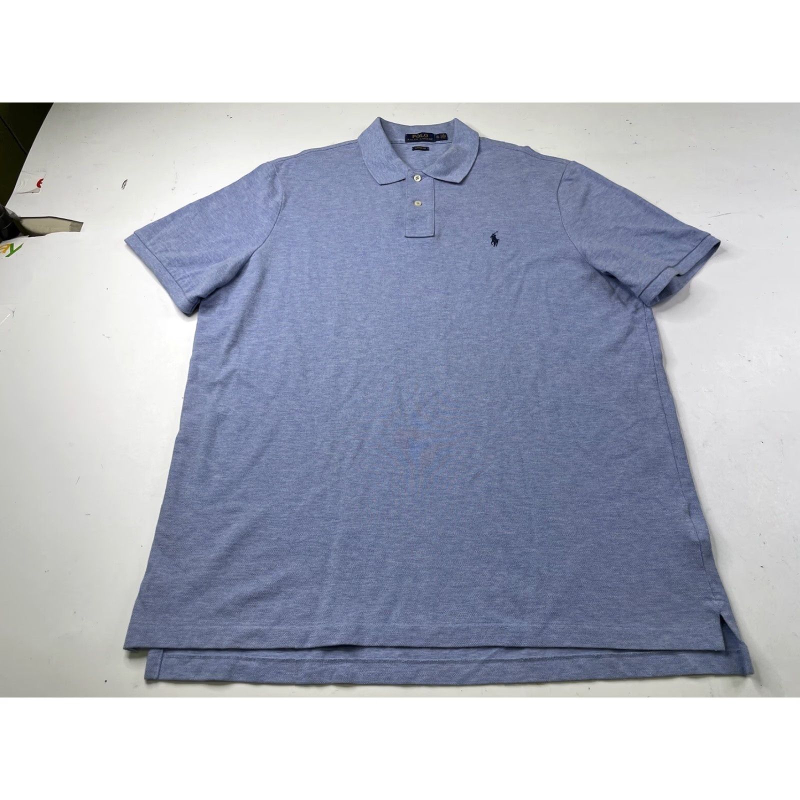 Polo Ralph Lauren Polo Ralph Lauren Polo Rugby Shirt Short Sleeve Blue Mens XL Classic Fit Polo Shirt Size US XL / EU 56 / 4 - 2 Thumbnail