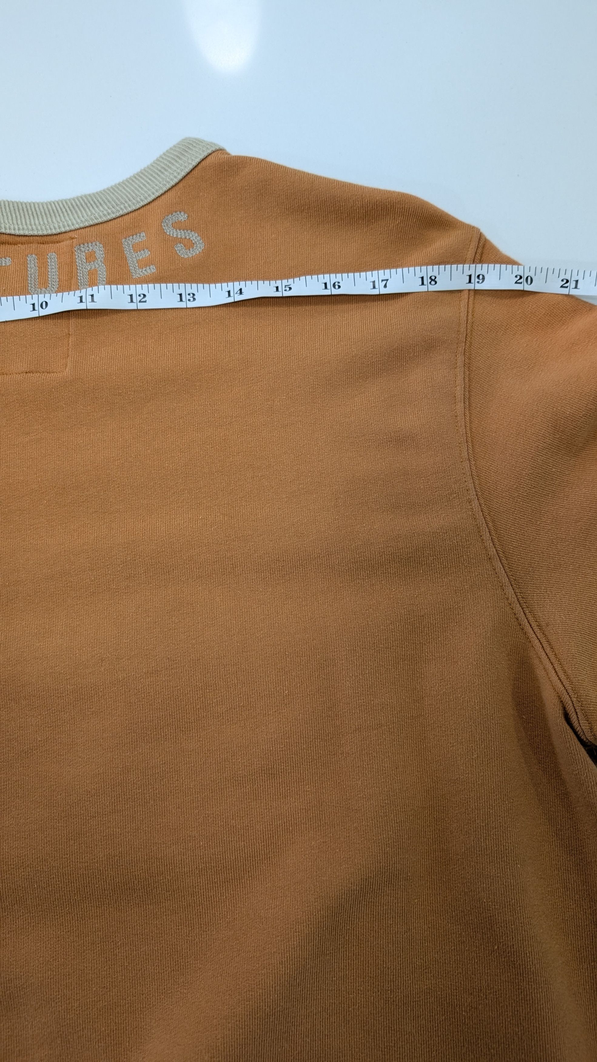 Samuel Zelig SAMUEL ZELIG Varsity Crewneck - Vintage Orange - Made in USA Size US S / EU 44-46 / 1 - 10 Thumbnail