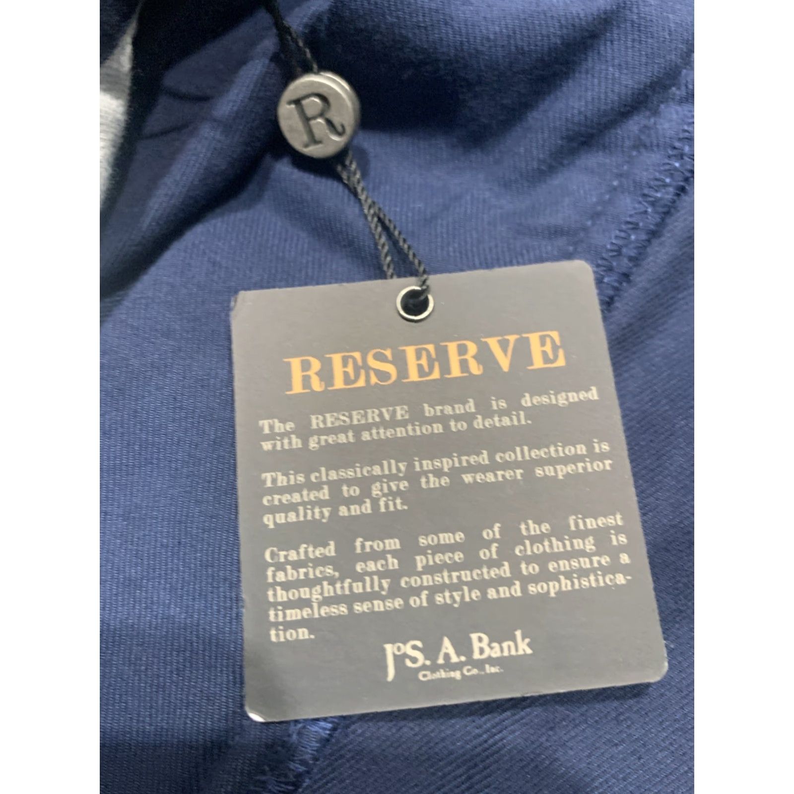 Jos. A. Bank JOS. A. BANK Reserve Chino Shorts Size 40 Flat Front Blue Mens Size US 40 / EU 56 - 5 Thumbnail