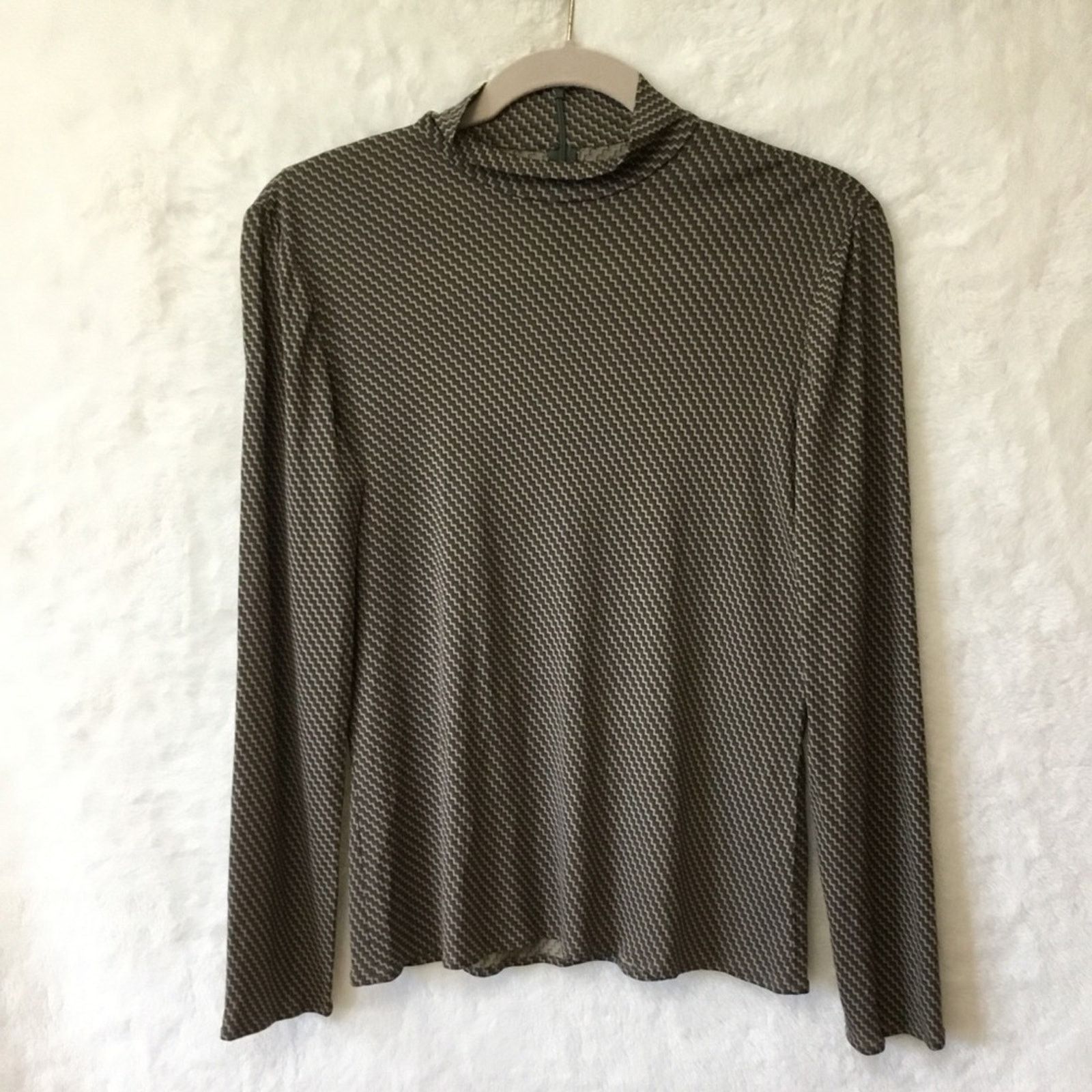 Other Unite! Olive Green Pattern Long Sleeve Top Size M / US 6-8 / IT 42-44 - 1 Thumbnail