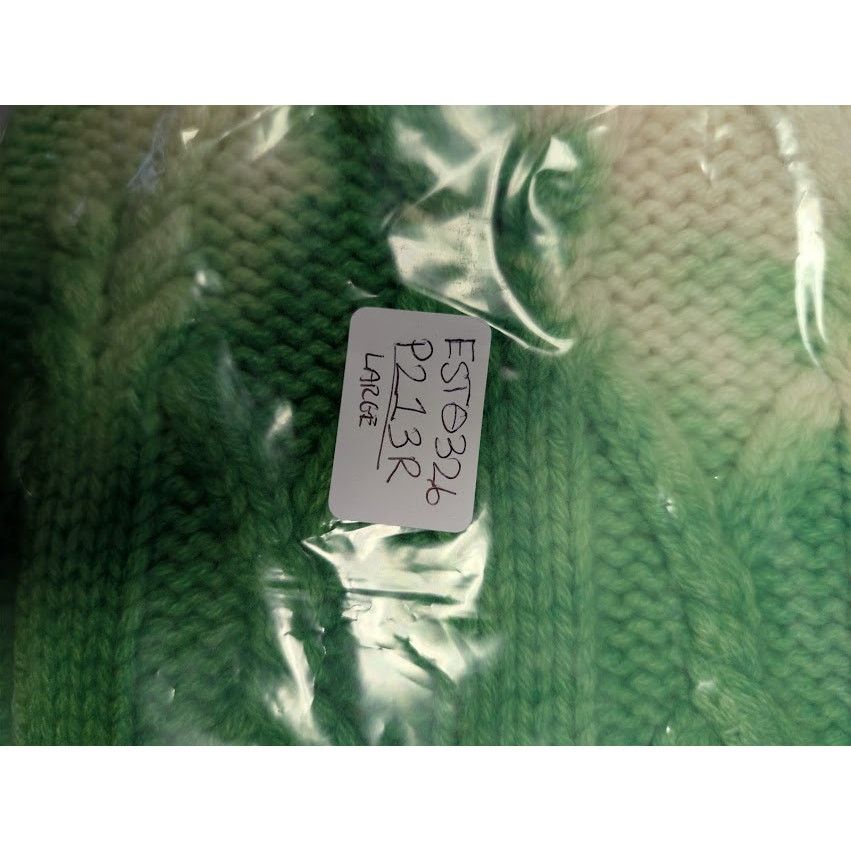 The Elder Statesman o1rshd1 Dip Dye Chunky Knitwear Shorts in Ivory/ Gecko/ Pink Size US 34 / EU 50 - 17 Thumbnail