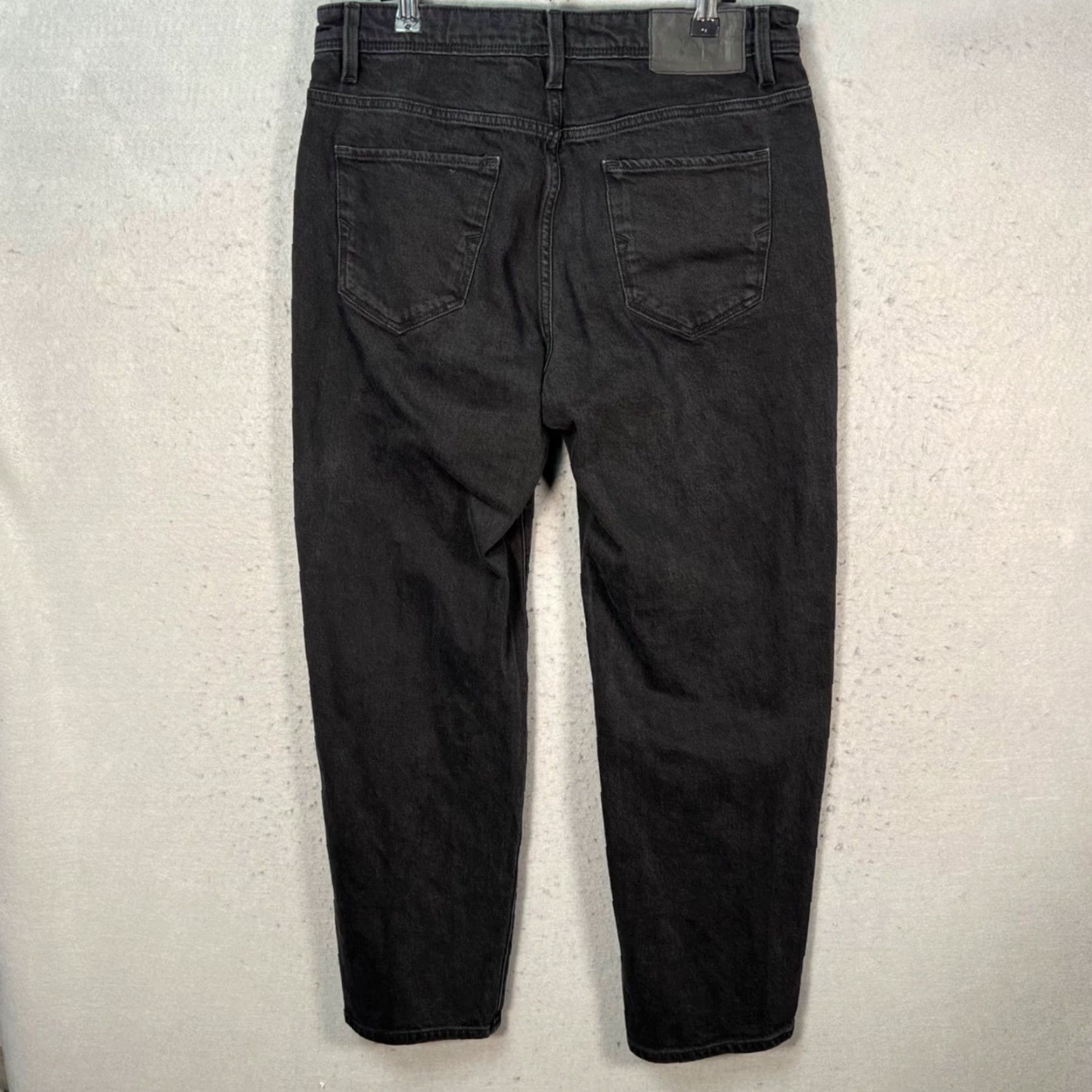 Selected Homme Selected Homme Jeans Mens 31 x 29 Black Denim Organic Cotton 5-Pocket Straight Slim Inseam 29 In. Vintage No. Size 31 Regular Mens Jeans Size US 31 - 2 Thumbnail