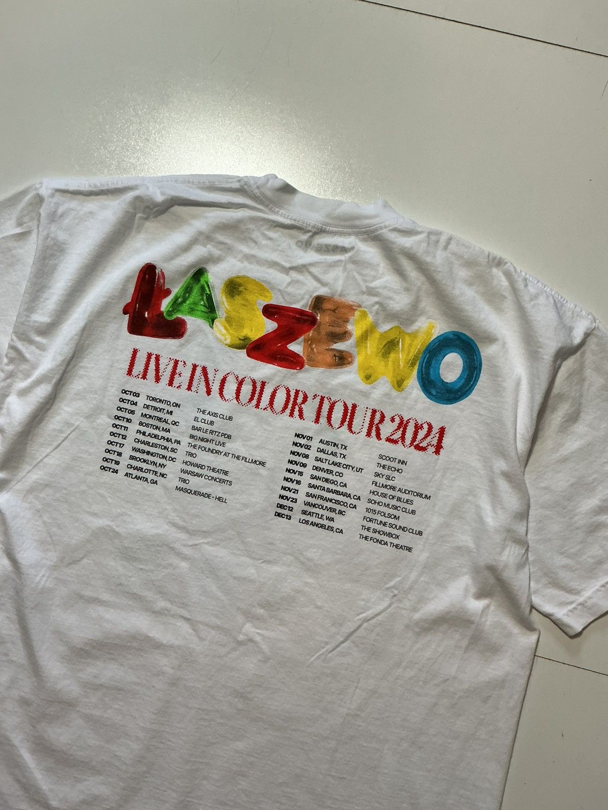 Band Tees Lazewo Live In Color 2024 Tour Official Merch EDM T-Shirt Size US XL / EU 56 / 4 - 4 Thumbnail