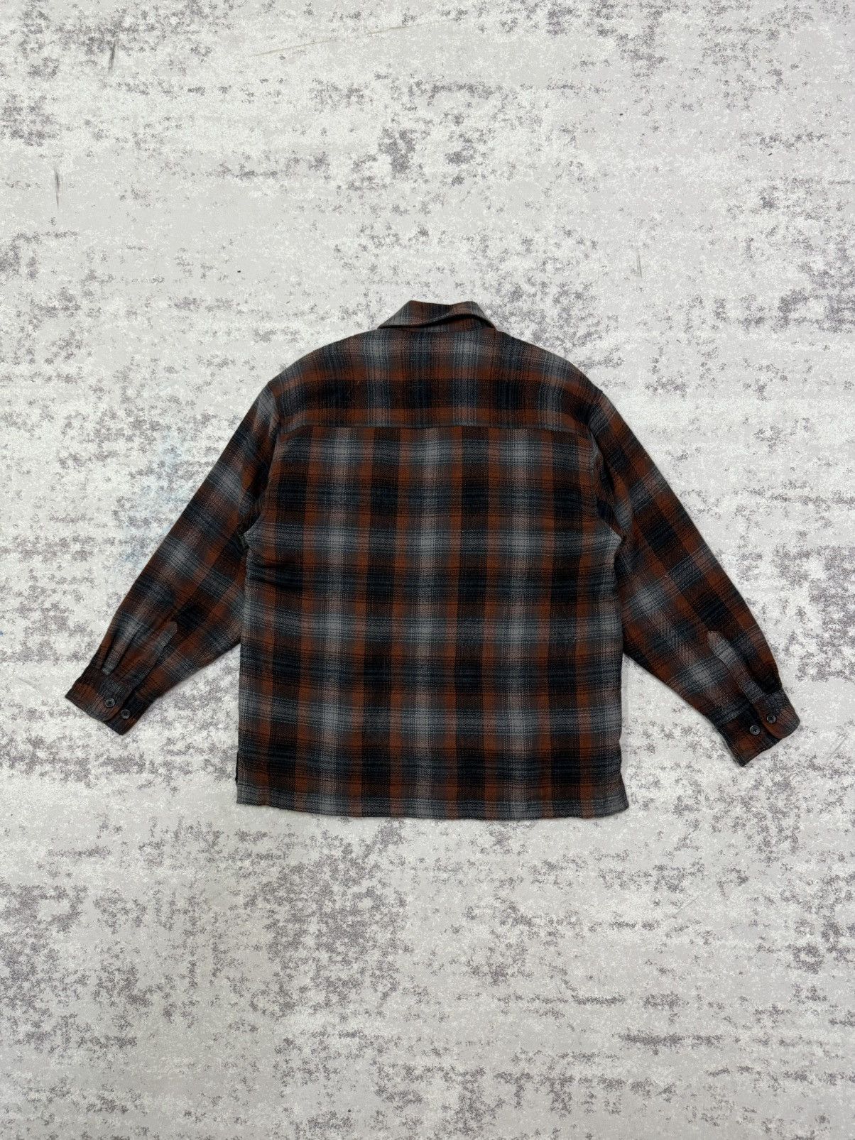 Japanese Brand VINTAGE BOON PAL CHEKERED FLANEL ZIPER QUILTED LINED SHIRT Size US M / EU 48-50 / 2 - 11 Thumbnail
