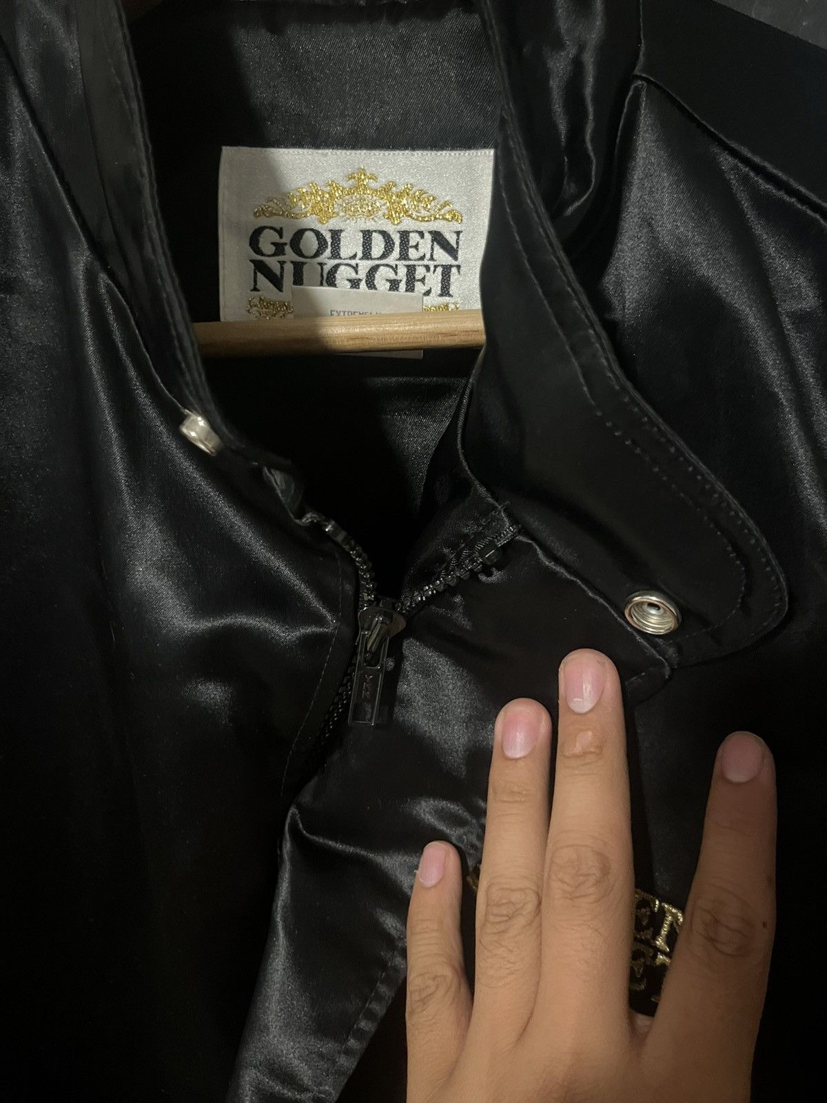 Fruit Of The Loom Vintage 80 90’s Golden Nugget Las Vegas Casino bomber Jacket Size US L / EU 52-54 / 3 - 9 Thumbnail