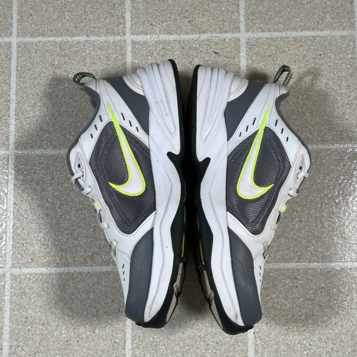 Nike Nike Air Monarch IV sz 10.5 White Grey Green Walking Shoes Size US 10.5 / EU 43-44 - 8 Thumbnail