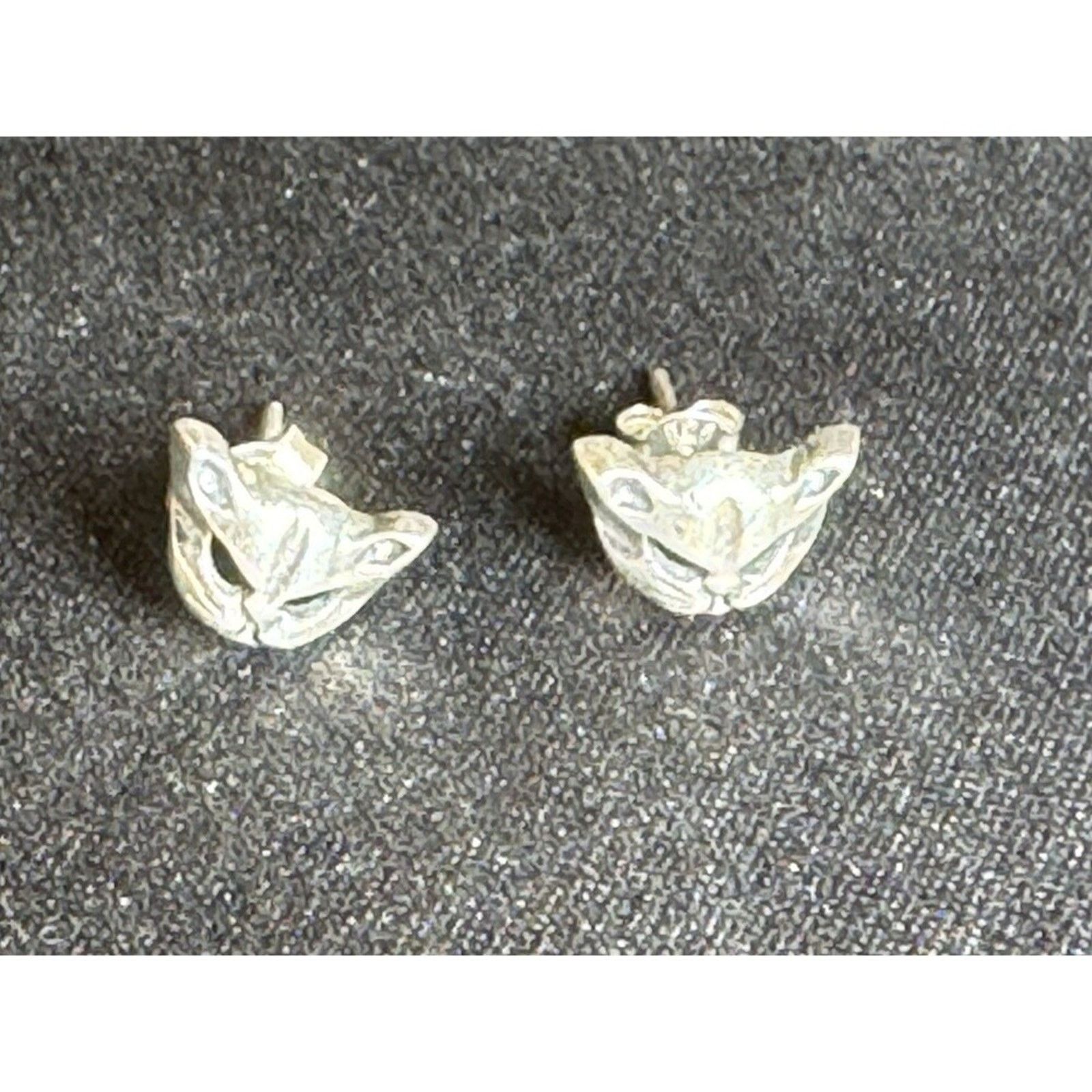 Other 925 Sterling Silver Cat Face Earrings Pierced Size ONE SIZE - 5 Thumbnail