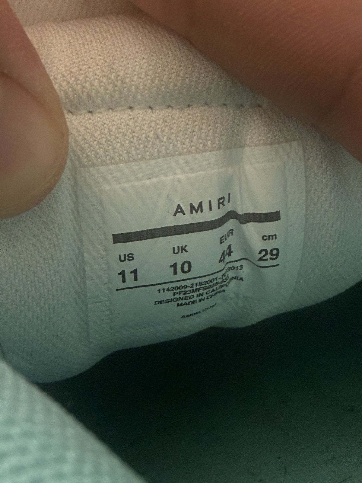 Amiri Amiri Skel Top Low- Aqua Size US 11 / EU 44 - 8 Thumbnail