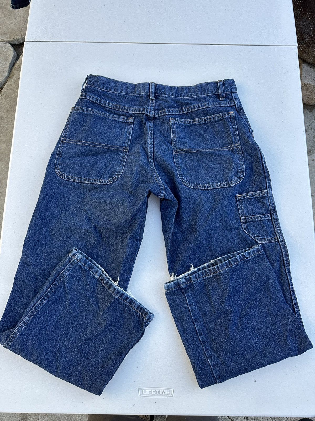 Vintage Basic baggy blue jeans Size US 30 / EU 46 - 2 Thumbnail