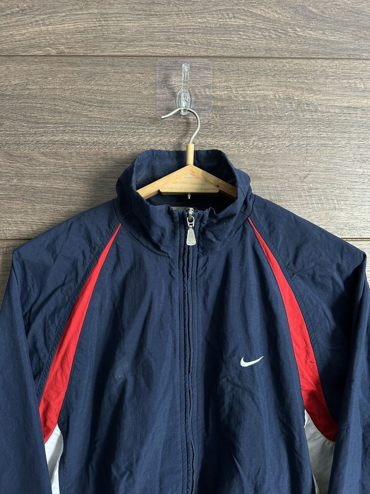 Nike × Vintage Vintage 90s Nike Y2K Track Jacket Windbreaker Swoosh Logo S Size US S / EU 44-46 / 1 - 4 Thumbnail