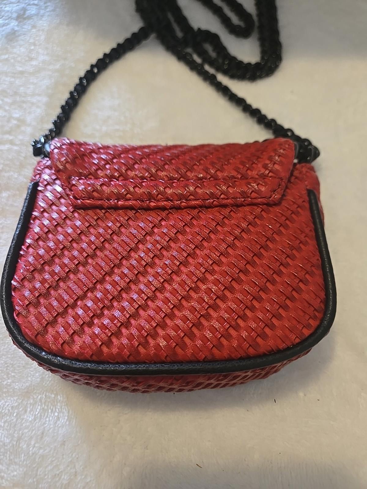 Karl Lagerfeld KARL LAGERFELD PARIS Agyness Two-Tone Mini Bag Red & Black Size ONE SIZE - 2 Thumbnail