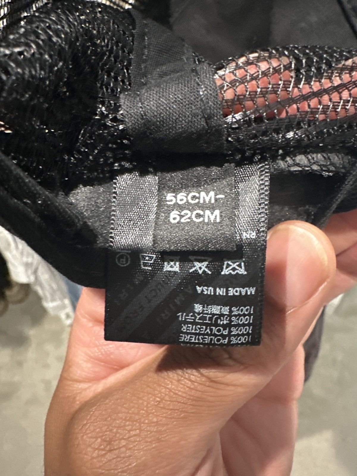 Amiri AMIRI Black Mesh Trucker Hat Size ONE SIZE - 6 Thumbnail