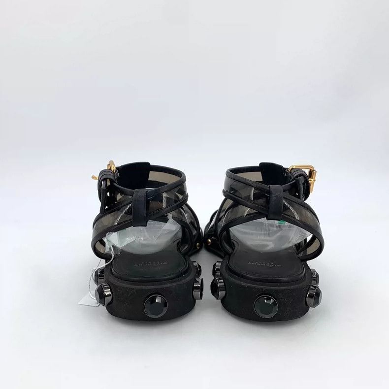 Givenchy Givenchy Givenchy Black Casual Sandals with Diamonds -2507 Size US 6 / IT 36 - 4 Thumbnail