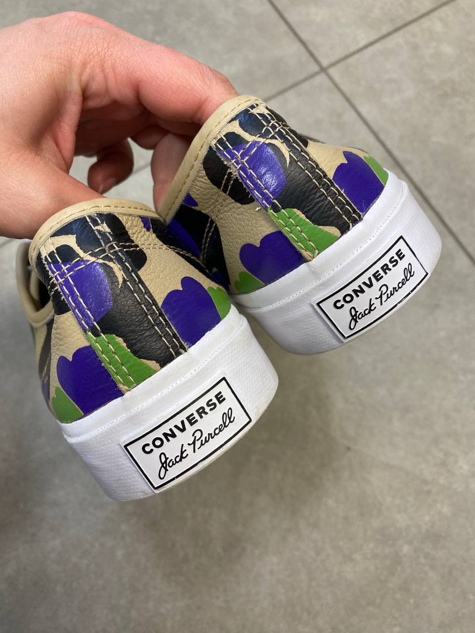 Converse Converse 70s Archive Print Jack Purcell Low Camo Shoes Size US 9 / EU 42 - 5 Thumbnail