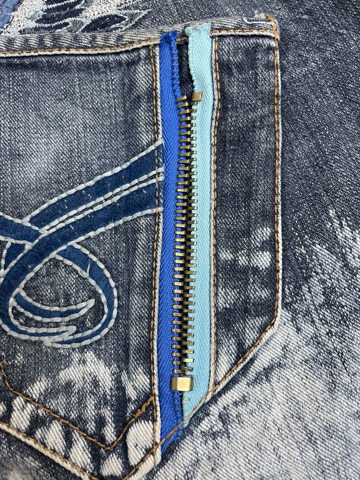 Japanese Brand Sky Bomber Jeans Streetwear Size US 35 - 20 Thumbnail