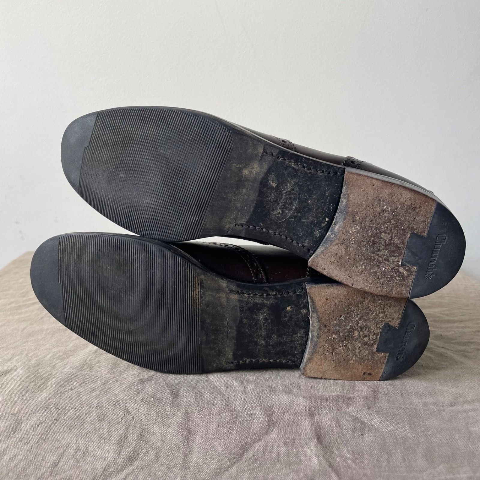 Church's Church Ketsby Italy Made Leather Brogue Chelsea Boots 9665AC Size US 8 / IT 38 - 8 Thumbnail