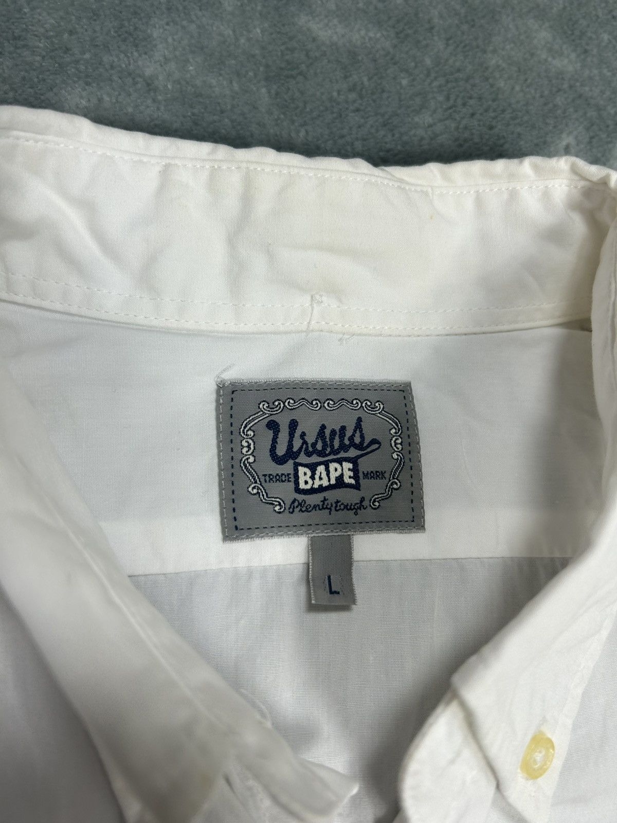 Bape Ursus Bape Plain Shirt Button Up Size US L / EU 52-54 / 3 - 6 Thumbnail
