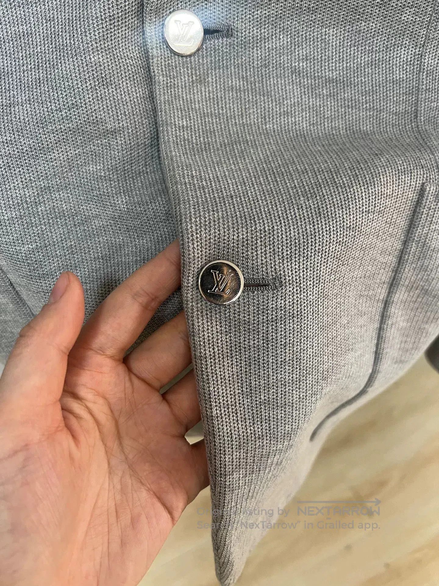 Louis Vuitton gray blazer jacket size 52. Size US L / EU 52-54 / 3 - 3 Thumbnail