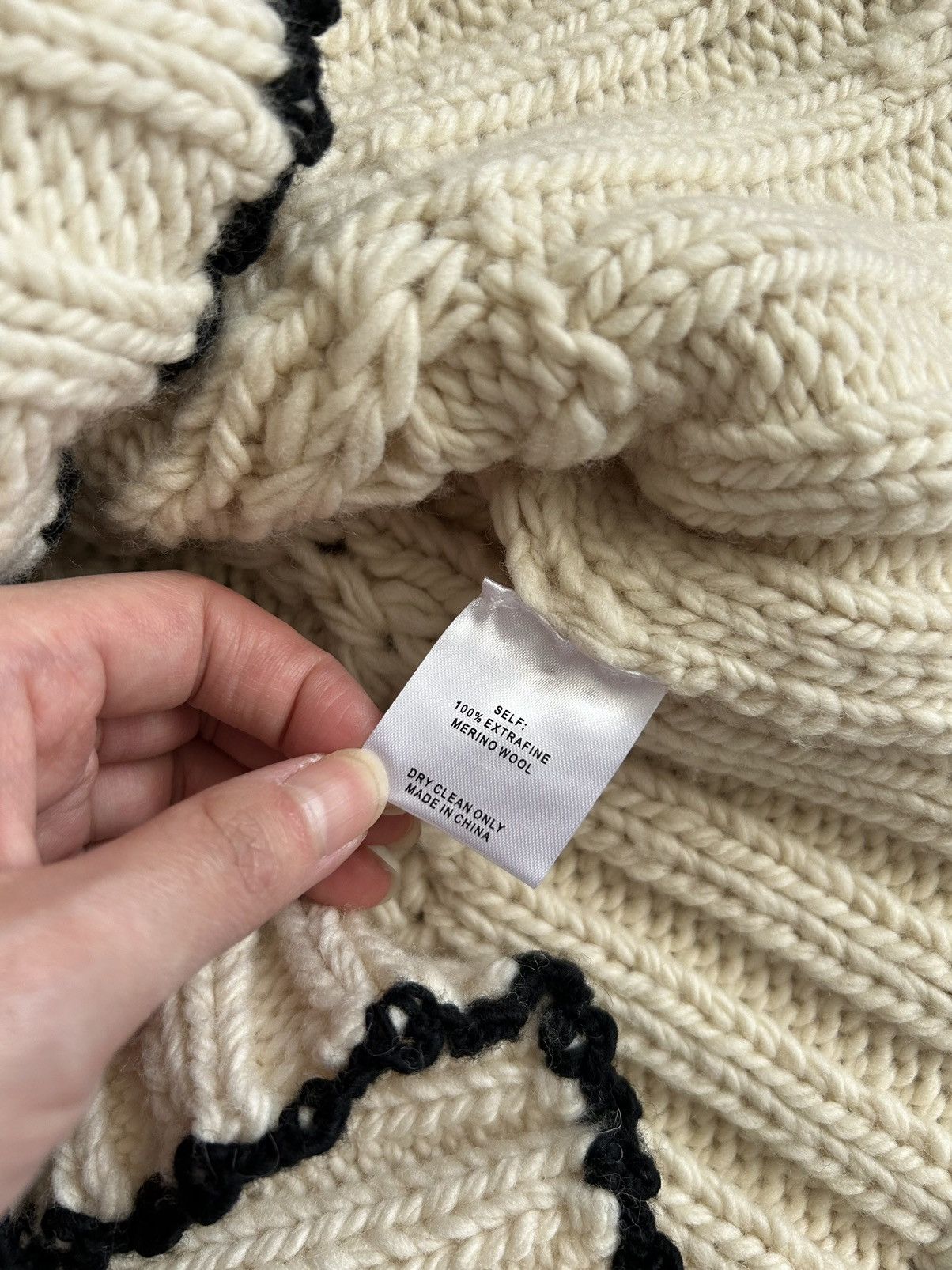 Sea New York Sea New York fisherman hand crochet puff sleeve sweater Size XS / US 0-2 / IT 36-38 - 15 Thumbnail
