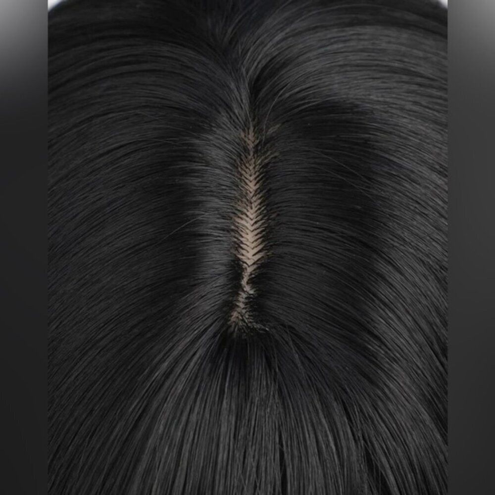 Other 33 Inch Long Black Wig With Bangs Thick beautiful Straight Size ONE SIZE - 4 Thumbnail
