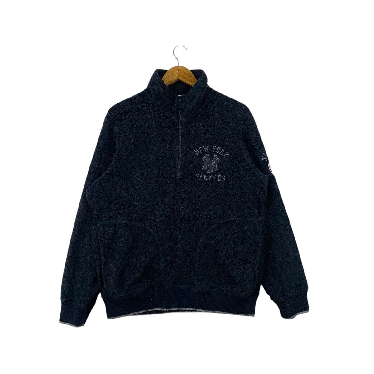 MLB New York YANKEES MLB Baseball Team Half Zipper Sweatshirt Size US XL / EU 56 / 4 - 1 Thumbnail