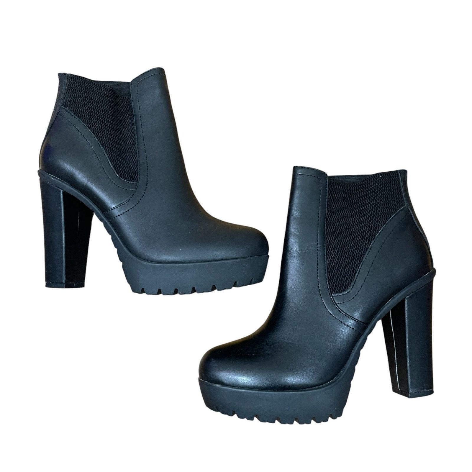 Steve Madden Steve Madden Amandaa Black Leather Ankle Bootie Size 8.5 Size US 8.5 / IT 38.5 - 11 Thumbnail