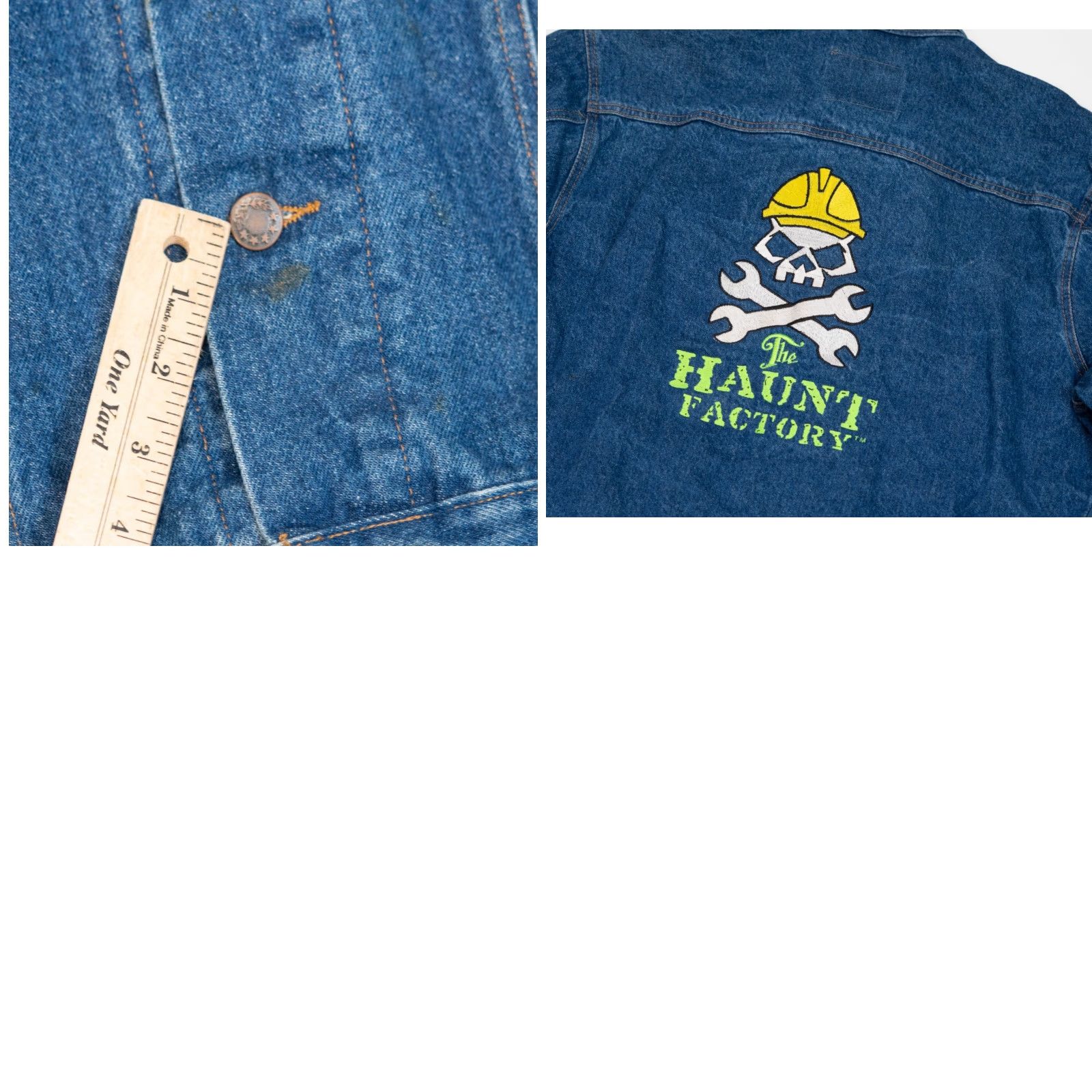 Denime VINTAGE Denim Trucker Horror Promo Jacket Made USA XL Big E Style Jacket Size US XL / EU 56 / 4 - 9 Thumbnail