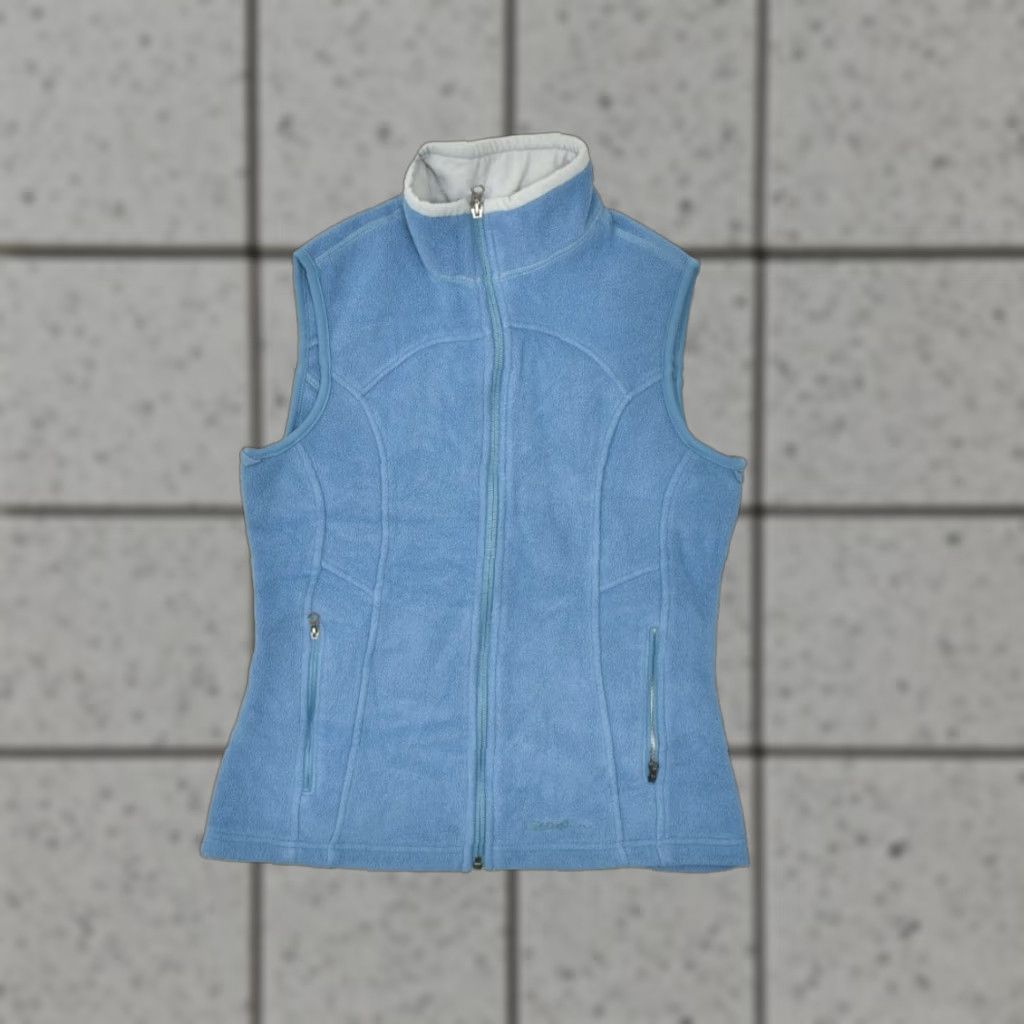 Eddie Bauer Eddie Bauer Women Vest Small Blue Fleece Sleeveless Full Zip Womens Size S / US 4 / IT 40 - 1 Thumbnail