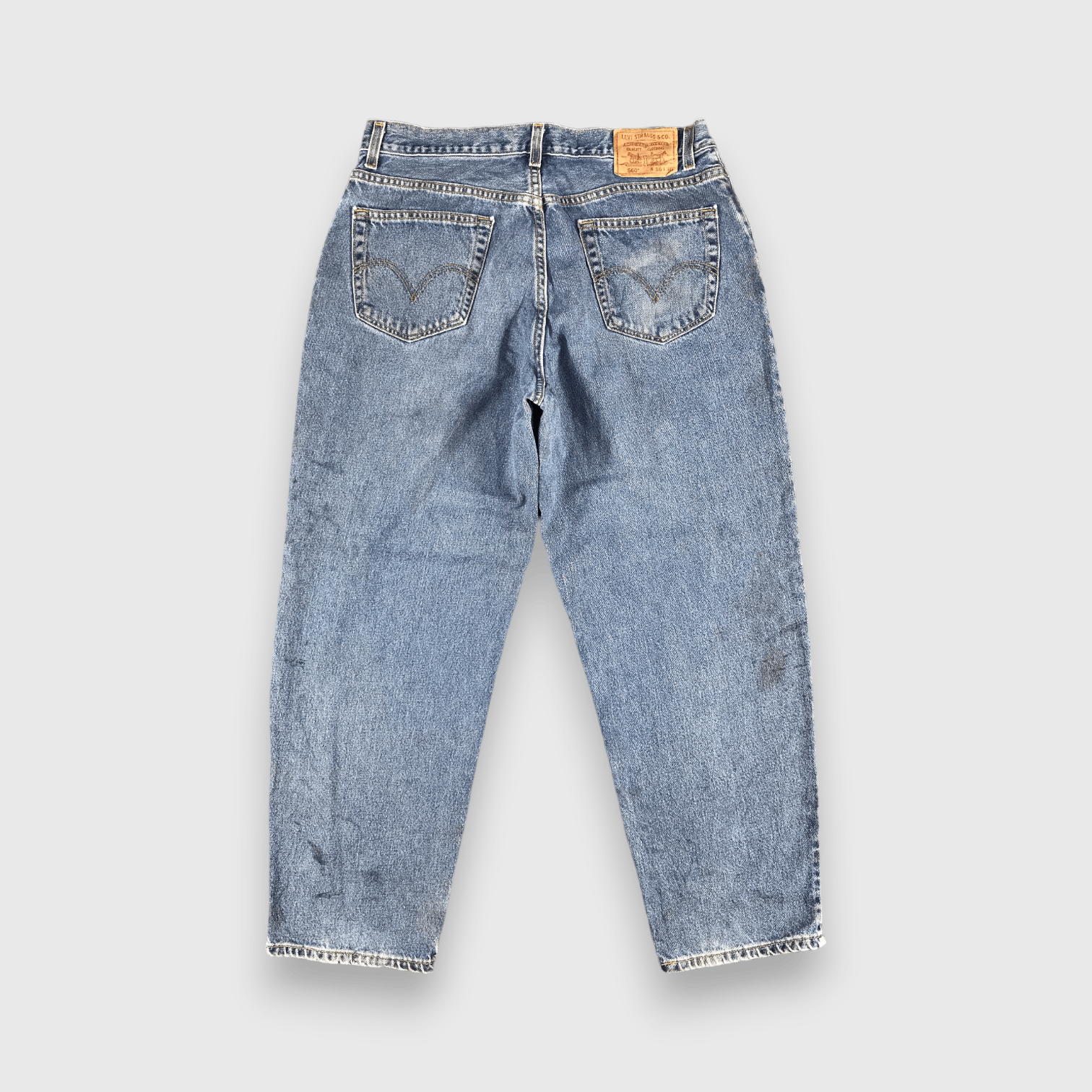 Levi's Vintage Blue Wash Levis 560 Jeans-J2340 Size US 35 - 2 Thumbnail