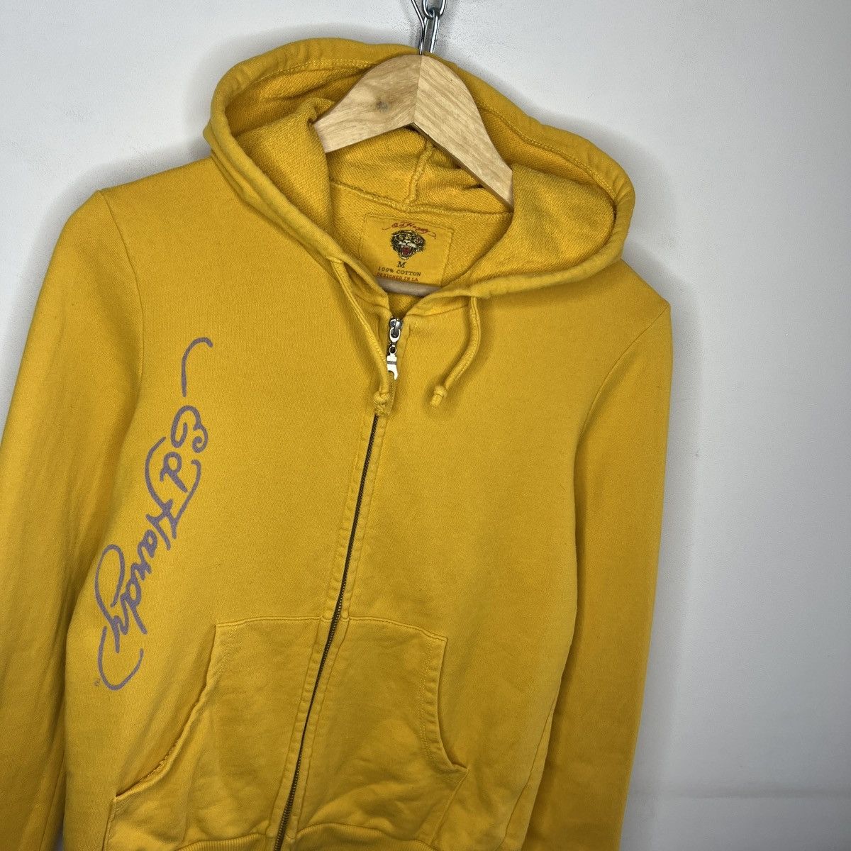 Christian Audigier × Ed Hardy × Vintage Ed Hardy Retro 00s Hoodie With Crystals Affliction Grunge Size M / US 6-8 / IT 42-44 - 7 Thumbnail