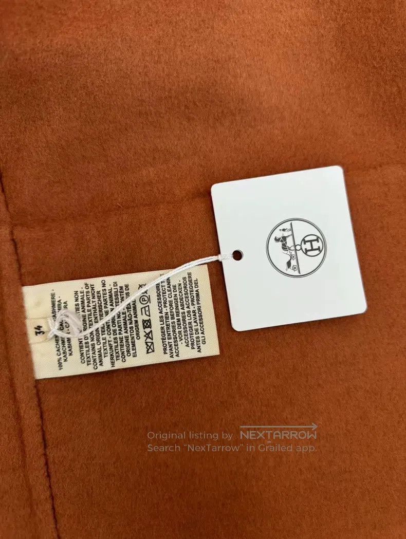 Hermes Hermes Pumpkin Color 100% Pure Cashmere Coat Size XXS / US 00 / IT 34 - 3 Thumbnail
