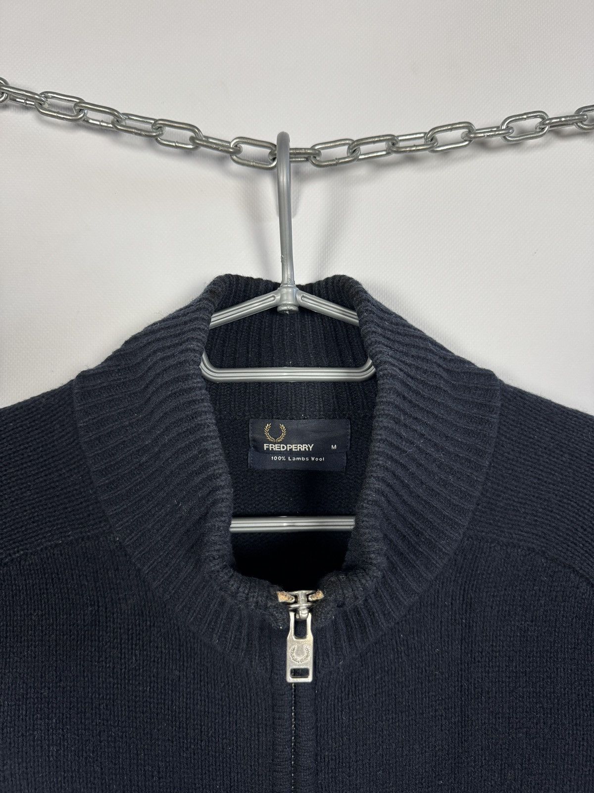 Fred Perry Me’ns Fred Perry 100% Lambs Wool Full Zip Sweater Size M Size US M / EU 48-50 / 2 - 7 Thumbnail