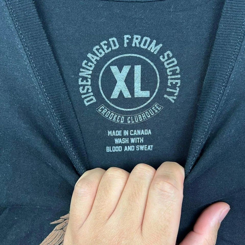Other × Vintage Don't Care How They Do It Shirt Men Black Crew Neck XL Size US XL / EU 56 / 4 - 3 Thumbnail
